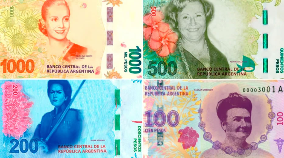 Se vienen los billetes pesos argentinos feministas ?