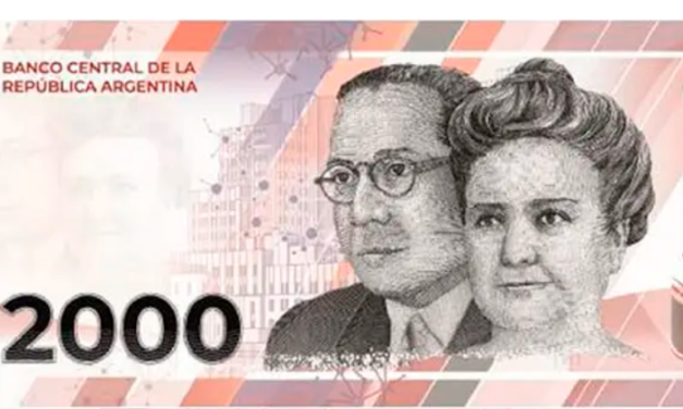Billete de 2000 pesos : lanzaron un boceto sobre su imagen